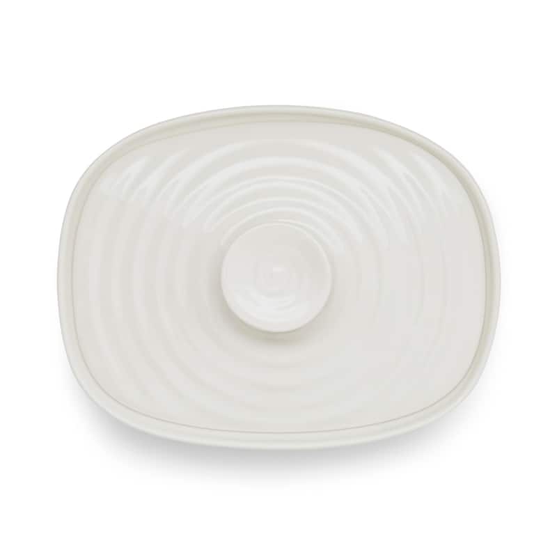 Portmeirion Sophie Conran White Covered Butter Dish