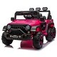 preview thumbnail 41 of 78, Large 24V Electric Ride-On Pickup for Kids, 4 Motors, Parental Control, Music Pink