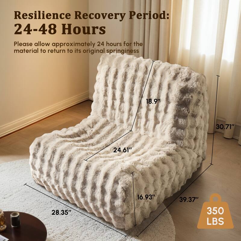 HOOOWOOO Lazy Floor Sofa Couch Corner Fireside Chair