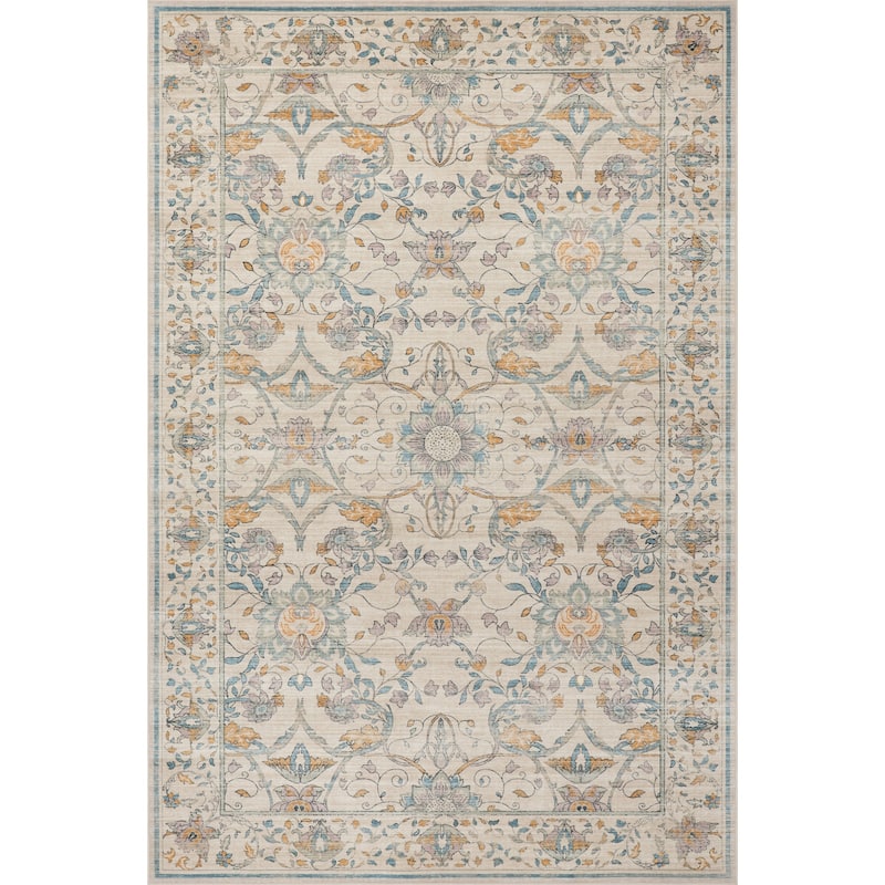 Nuloom Veliora Floral Washable Area Rug