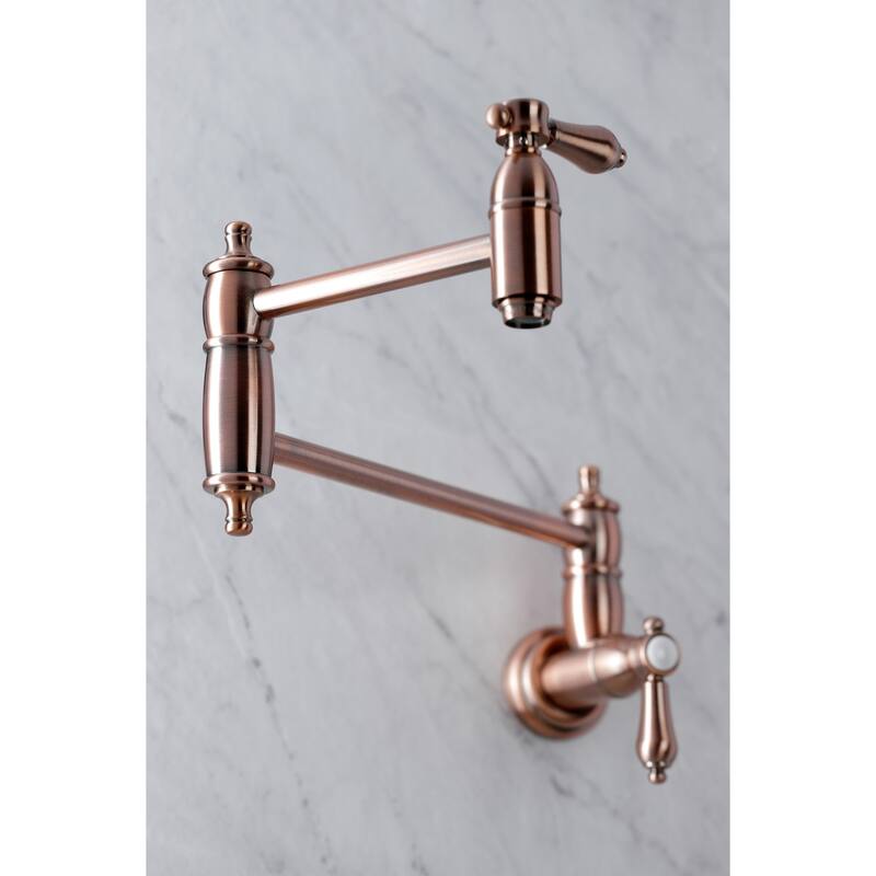 Kingston Brass Heirloom Wall Mounted Pot Filler Faucet