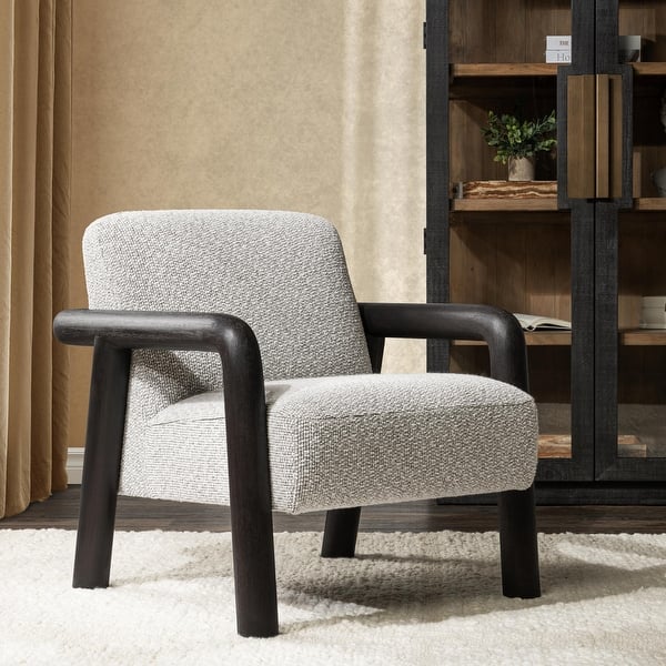 slide 2 of 10, Classic Home Reyna Upholstered Fabric Accent Chair Grey