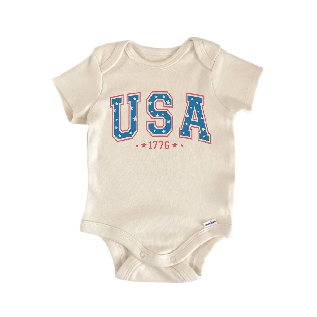 Usa July 4th - Baby Boy Girl Clothes Infant Bodysuit Funny Cute Newborn