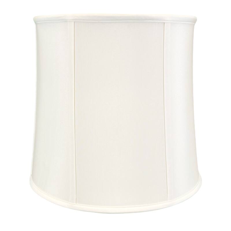 Royal Designs Drum Lamp Shade, White, 14x15x15