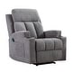 preview thumbnail 18 of 31, Manual Recliner Massage and Heating Chair Sofa with 2 Cup Holders Breathable Fabric