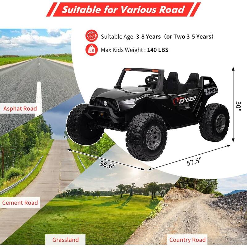 2 Seats Ride On UTV with Remote Control