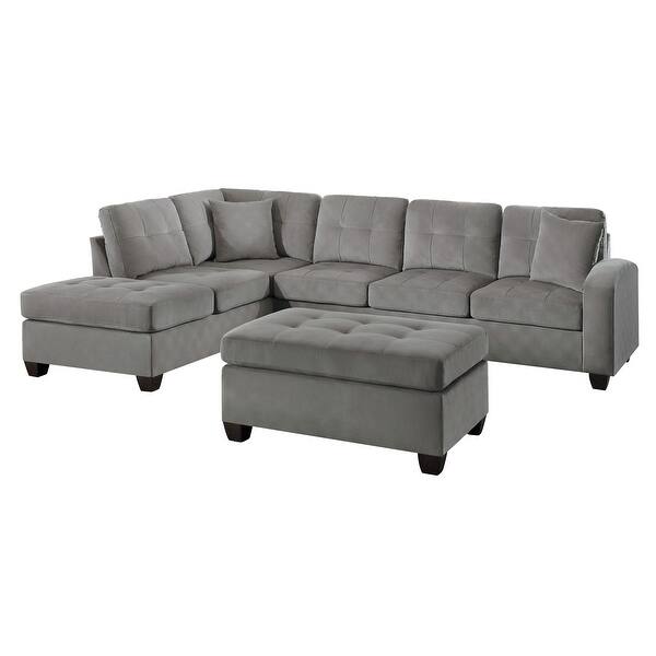 Shop Black Friday Deals On Bossa Reversible Sofa Chaise With Ottoman Overstock 32355416