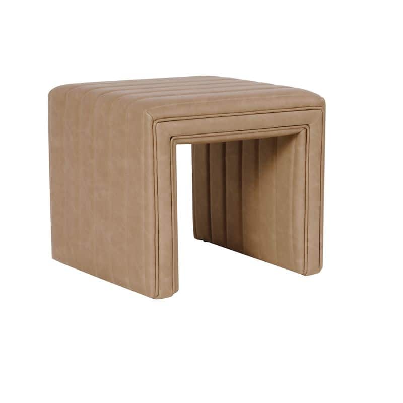 HomePop Modern Channel Ottoman