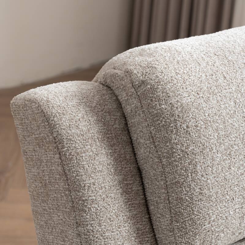 Upholstered Armchair With Wood Legs, Accent Chair