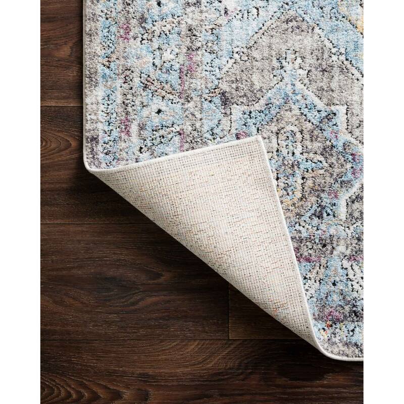 Alexander Home Adrian Distressed Multi Diamond Traditional Rug