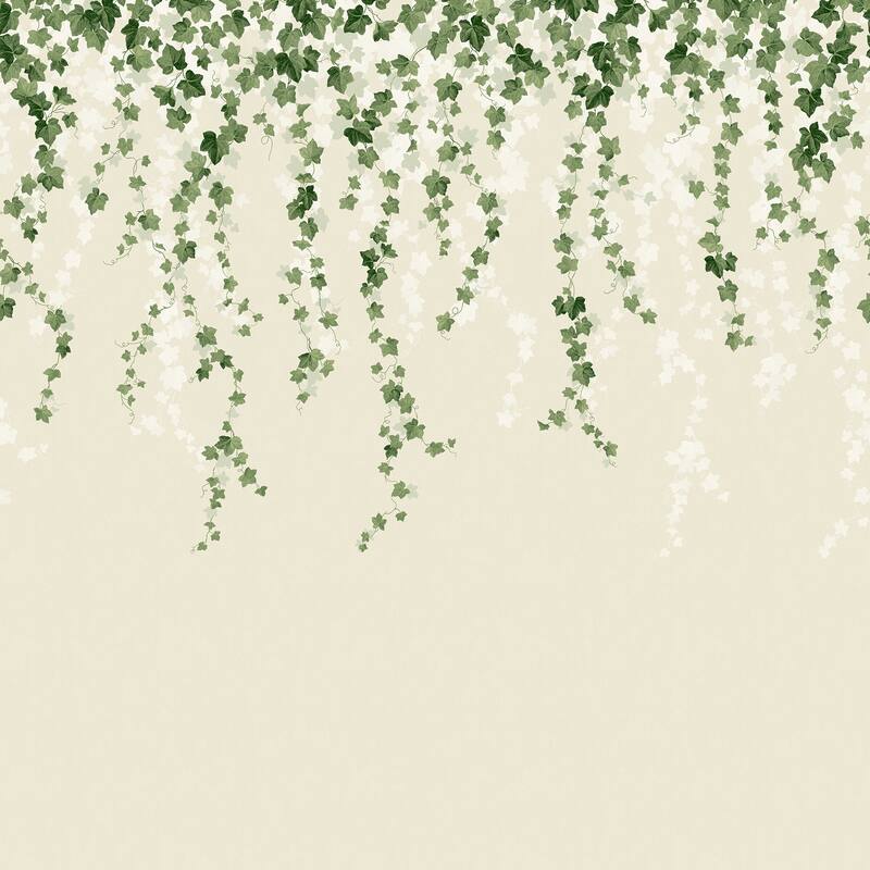 Trailing Ivy Green Wall Mural