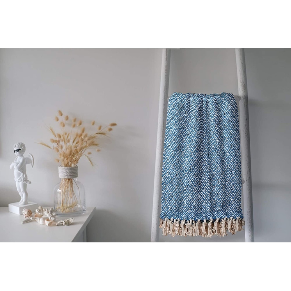 Aqua blue throw outlet