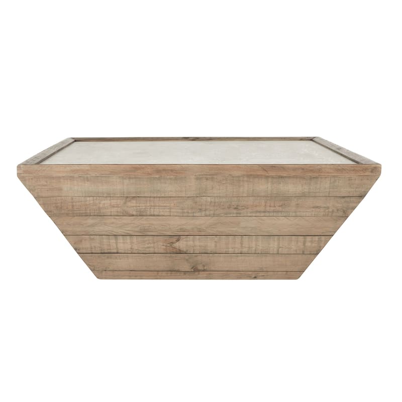 Classic Home Dalton Square Reclaimed Wood Coffee Table