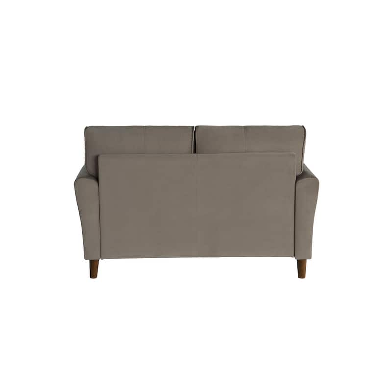 Ynes Brown Velvet Living Room Set