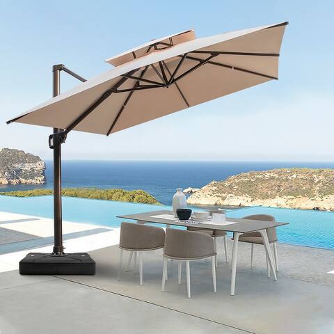Buy Blue Rotational Patio Umbrellas Online At Overstock Our Best Patio Umbrellas Shades Deals