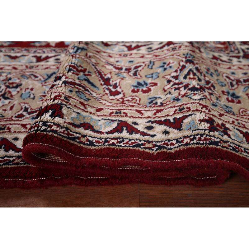 Traditional Floral Mashad Turkish Area Rug Machine Made Carpet - 6'6" x 9'7"