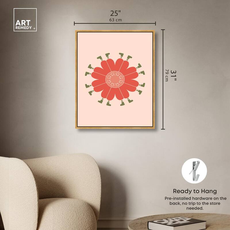 Walk in Floral Canvas by Art Remedy
