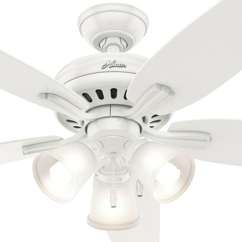 Hunter 52" Newsome Ceiling Fan with 3-Light LED Light Kit and Pull Chain - Traditional