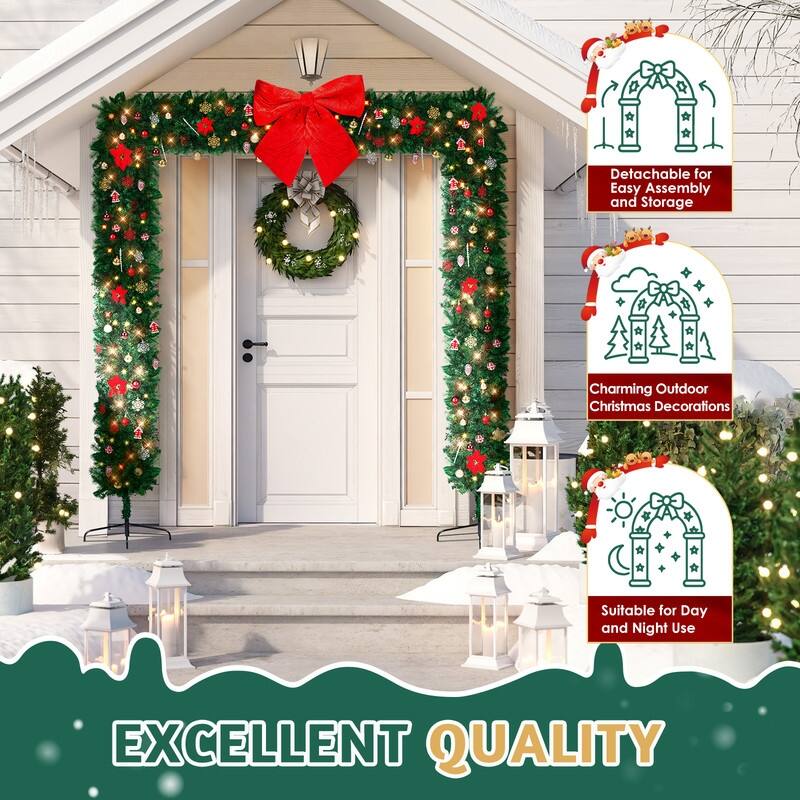 Christmas Artificial Tree Archway Decoration - Green