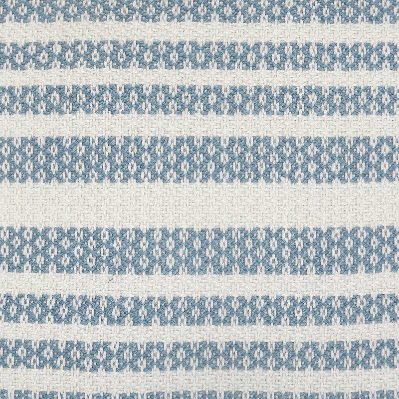 Sevita Centered Stripes Woven Throw Pillow with Fringe