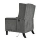 preview thumbnail 47 of 54, Manual Adjustable WingBack Recliner Chair, with Foldable Side Table, USB Charging Ports, PushBack Reclining Chairs