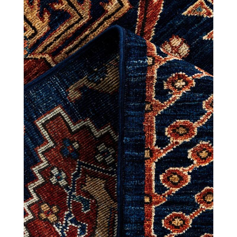 Serapi One-of-a-Kind Hand-Knotted Runner Rug - Blue, 2' 8" x 11' 11" - 2' 8" x 11' 11"