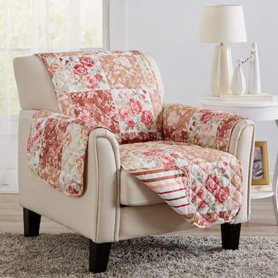 Premium Floral Patchwork Reversible Pet Furniture Protector