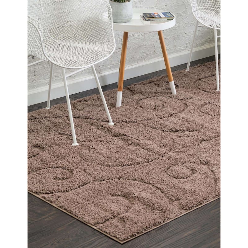 Shag Milson Collection Area Rug