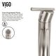 preview thumbnail 11 of 12, VIGO Giovanni 17"L x 17"W Glass Vessel Sink and Seville 13"H Faucet Set
