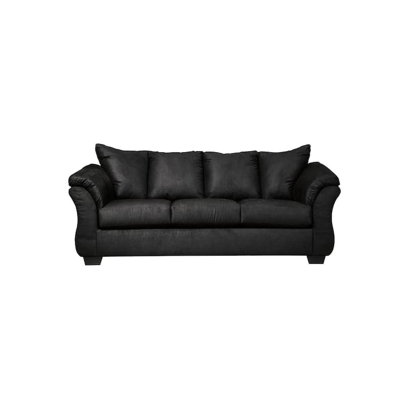 Signature Design by Ashley, Darcy Contemporary Black Sofa