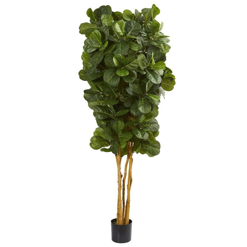 7Ft Artificial Fig Tree - Antique Accents Indoor Plant, Tall Green Foliage, Home Decor, Living Room, Office - 61 Inches and Over