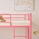 preview thumbnail 13 of 28, Twin Over Twin Bunk Bed For Kids Teens Adults, Heavy Duty Metal Bunk Bed With Ladder