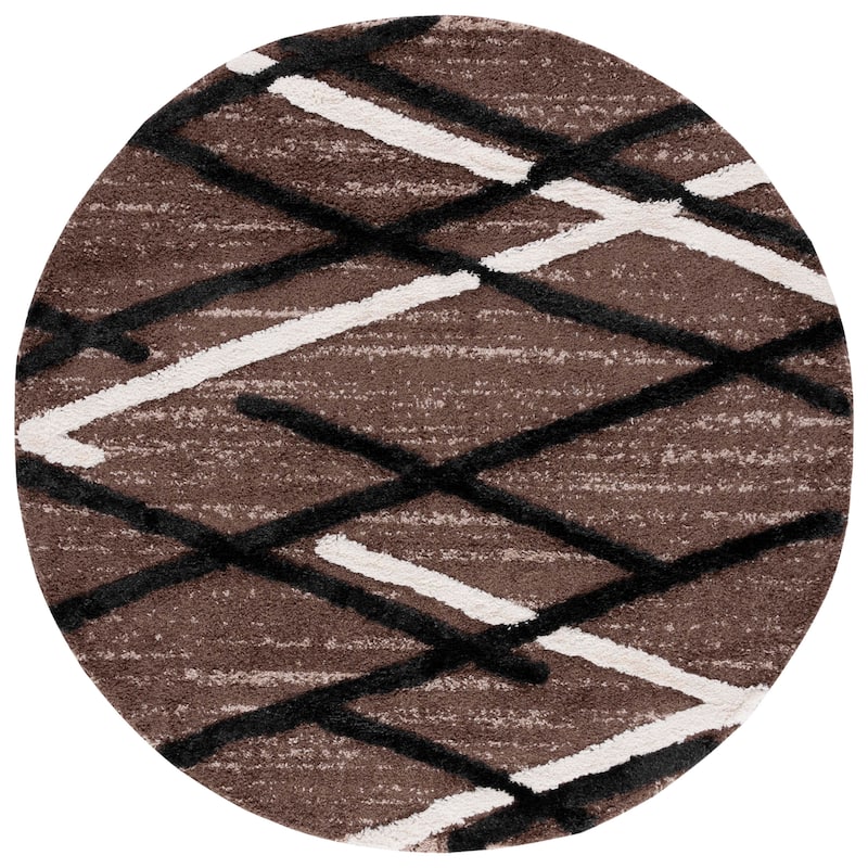SAFAVIEH Hi-Lo Shag Inka Modern 1.6-inch Thick Rug