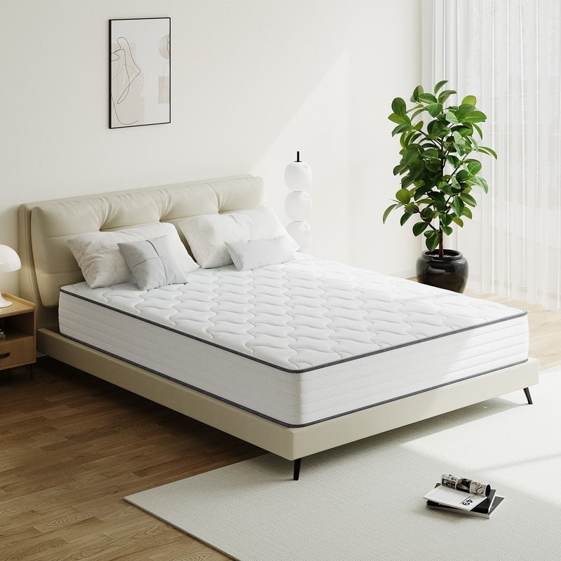SweDrea 8/12 in Medium Firm Gel-infused Memory Foam Hybrid Mattress Cooling and Breathable with CertiPUR-US, SGS and OEKO-TEX