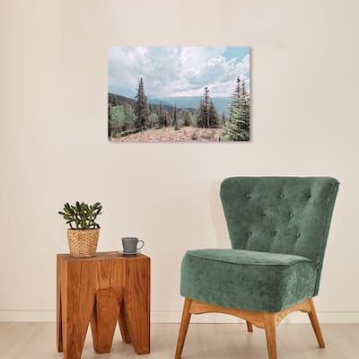 Wynwood Studio Canvas Floral and Botanical Daylight Forest Green and Modern & Contemporary Wall Art Canvas Print