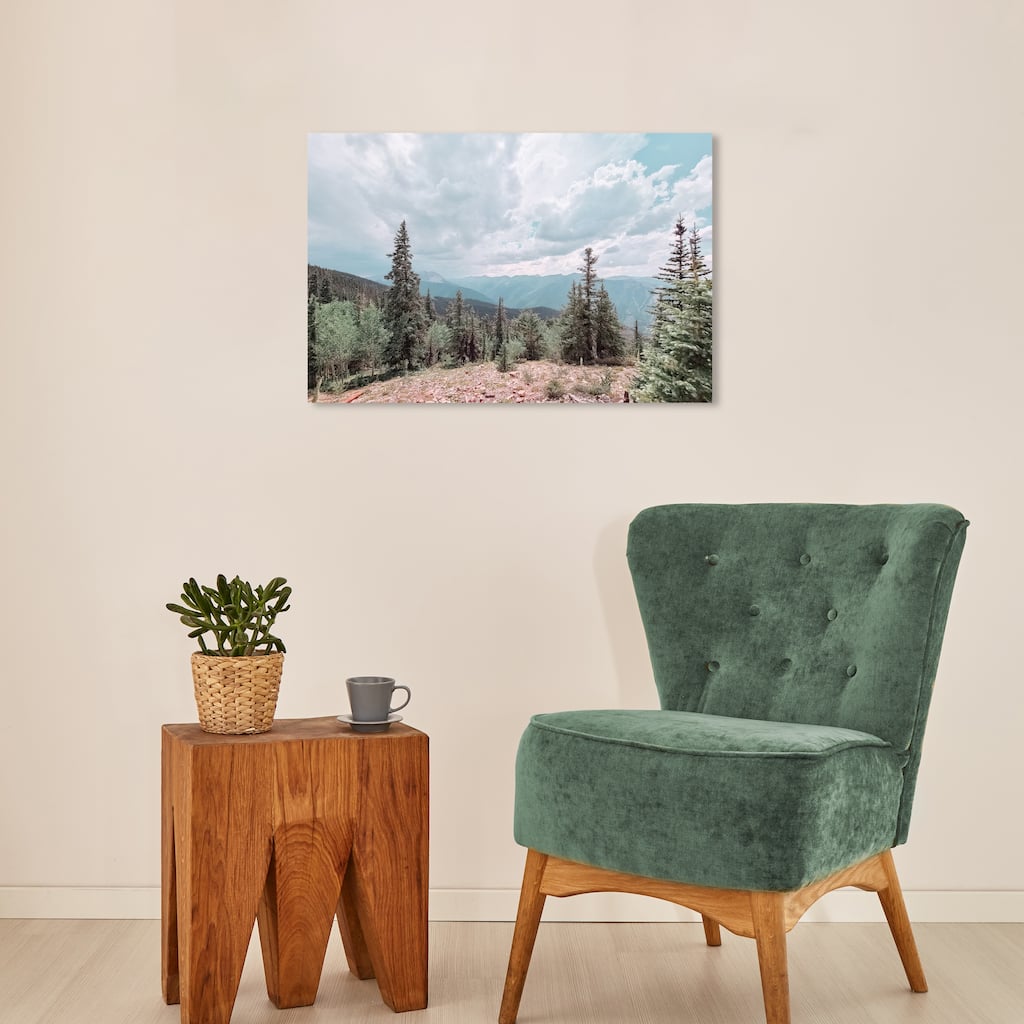 Wynwood Studio Canvas Floral and Botanical Daylight Forest Green and Modern & Contemporary Wall Art Canvas Print