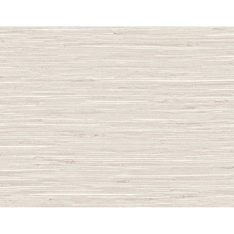 DuPont Tedlar Marion Faux Arrowroot High Performance Vinyl Unpasted Wallpaper - 27 in. W x 27 ft. L - Earl Grey
