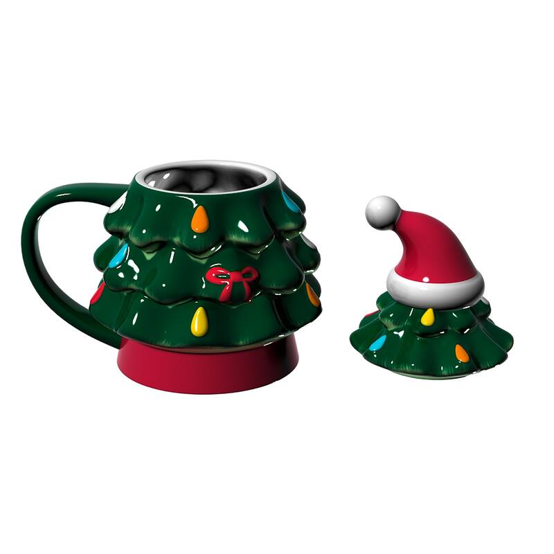 University of Alabama, 14 oz Ceramic Christmas Tree Cup Gift Set