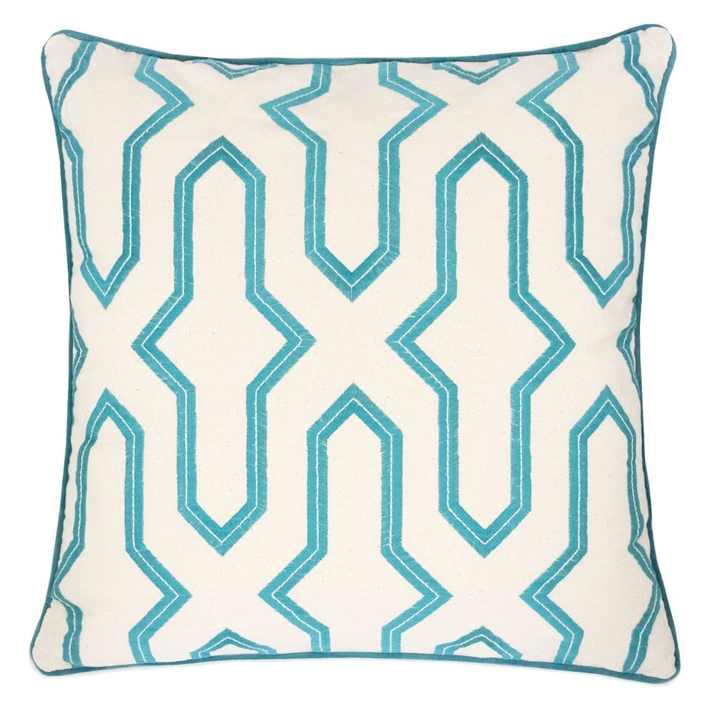 Homey Cozy Teal Throw Pillow Cover & Insert ( Set of 2 )