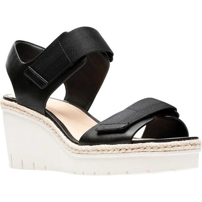 clarks palm shine wedge sandal