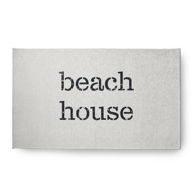 Beach House Nautical Chenille Rug - White - 18" x 30"