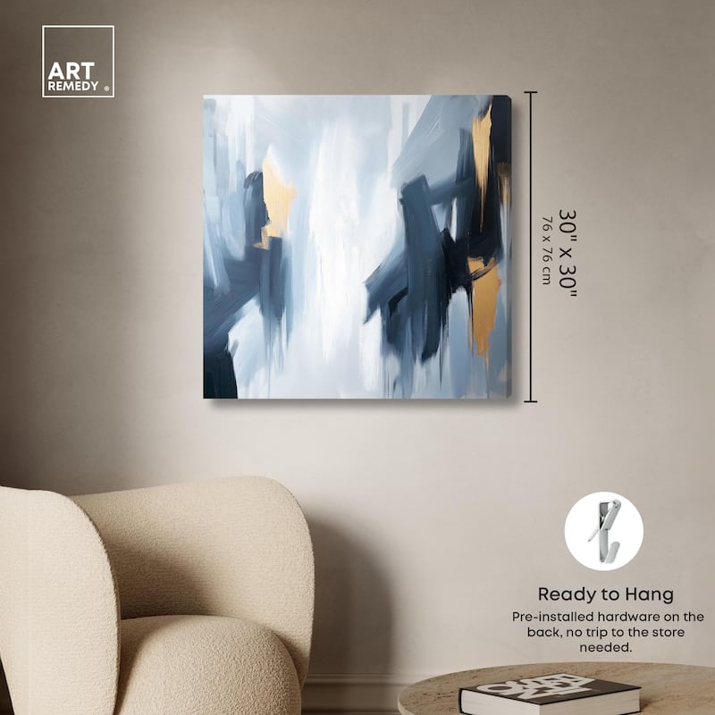 Contained Gesture I Canvas by Art Remedy, Gallery Wrapped