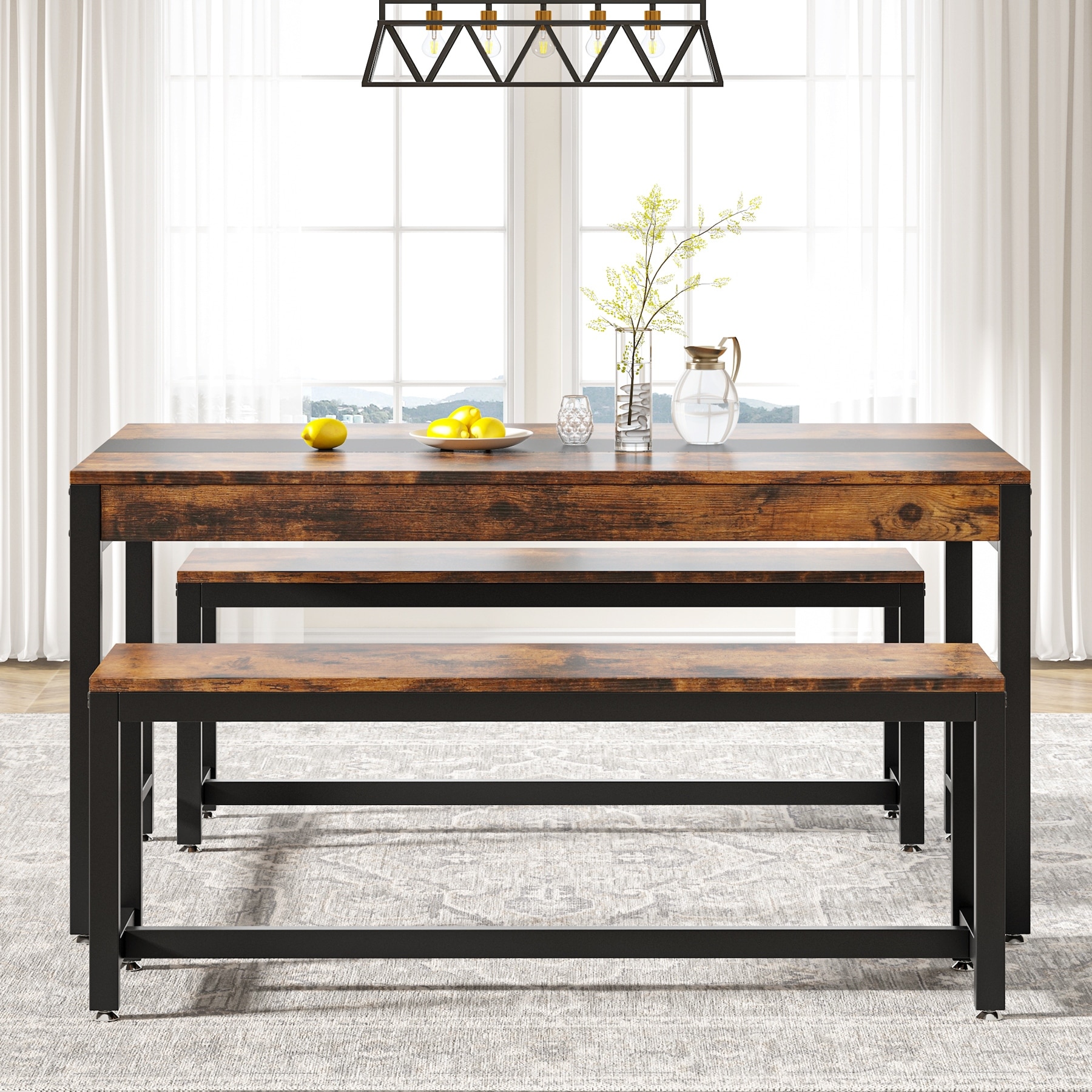Chilson table and bench set best sale