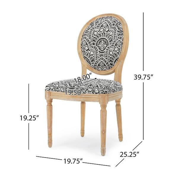 dimension image slide 1 of 12, Phinnaeus French Country Dining Chairs (Set of 4) by Christopher Knight Home