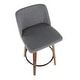 preview thumbnail 44 of 42, Carson Carrington Oscar Mid-Century Modern Counter Stool with Black Round Footrest (Set of 2) - N/A