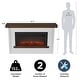 preview thumbnail 7 of 23, Real Flame Bernice Electric Landscape Fireplace 67"