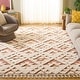 preview thumbnail 93 of 157, SAFAVIEH Moroccan Tassel Shag Kobi 2-inch Thick Rug 10' x 14' - Ivory/Brick Rust