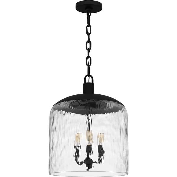 slide 2 of 6, Quoizel Pendant Three Light Pendant Matte Black