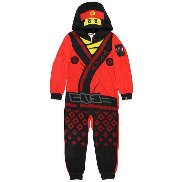 Shop Lego Ninjago Boys Red Kai One Piece Pajama Set Overstock