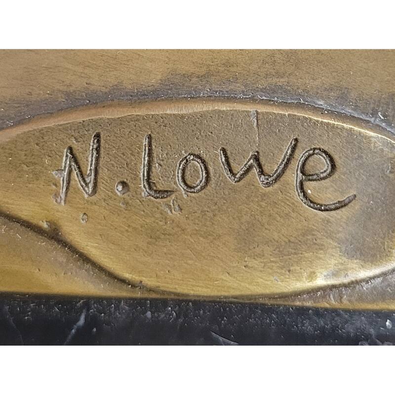 Basketball Player Slam Dunk Bronze Metal Sculpture Statue Figure On Marble Base